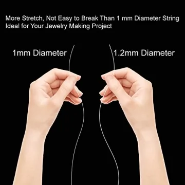Paxcoo Elastic Stretch String Cord for Jewelry Making
