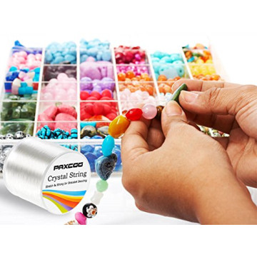Paxcoo Elastic Stretch String Cord for Jewelry Making