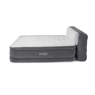 Intex Ultra Plush Inflatable Queen Air Mattress with Headboard