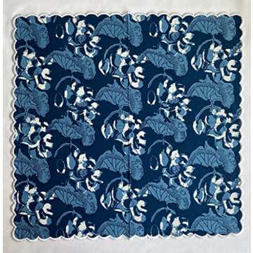 Ridhi Embroidery Napkins, Kitchen Towels, Table Decor, Table Linen, Cotton Napkins, Cloth Napkins, Set of 6, Size 20"x 20", Block Print Napkins, Dinner Napkins