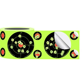 Splatterburst Targets - Roll of (250) 3 Inch Stick & Splatter Self Adhesive Shooting Target Stickers...