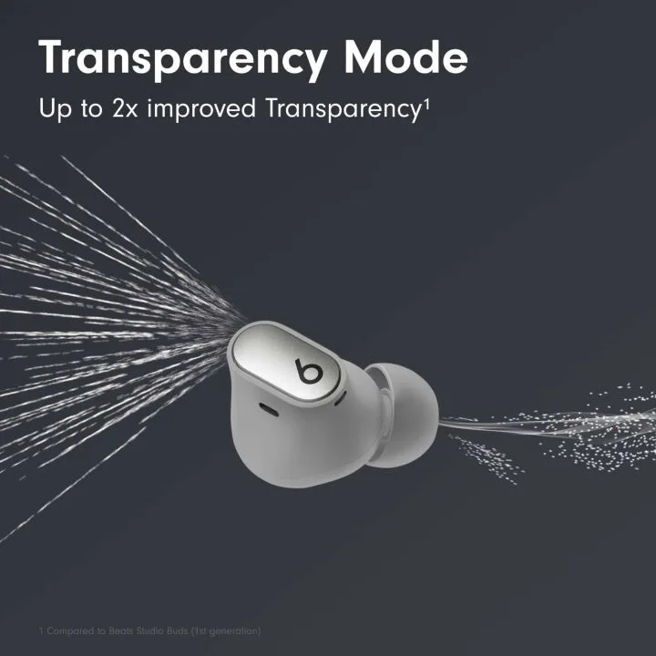 Beats Studio Buds+ | Noise Cancelling Earbuds in Silver