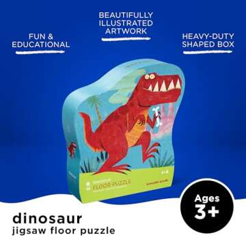 Crocodile Creek 36-Piece Dinosaur Puzzle for Kids
