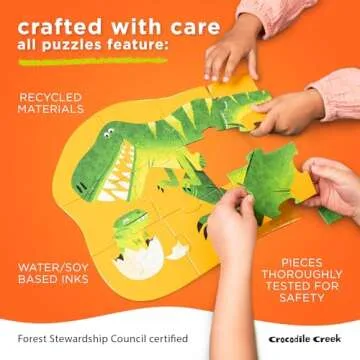 Crocodile Creek 36-Piece Dinosaur Puzzle for Kids