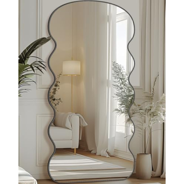 LadyNow Arched Full Length Mirror - Oversized 71"x28" for Elegant Spaces