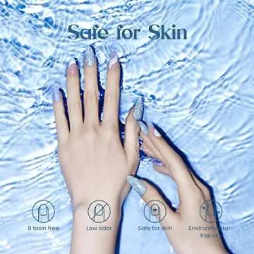 Beetles Deep Ocean Blue Glitter Gel Nail Polish 15ml