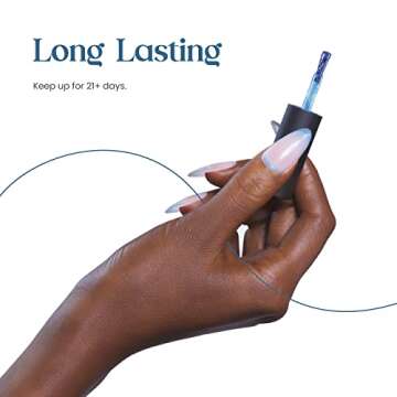 Beetles Deep Ocean Blue Glitter Gel Nail Polish 15ml