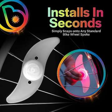 Brightz Color Changing LED Bike Wheel Lights for All