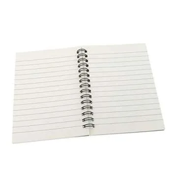 ALIMITOPIA Spiral Notebook Joural,Wirebound Sketch Book NotePad Diary Memo Planner,A6 Size & 60 sheets (Ruled Pages)