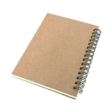 ALIMITOPIA Spiral Notebook Joural,Wirebound Sketch Book NotePad Diary Memo Planner,A6 Size & 60 sheets (Ruled Pages)