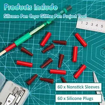 Nonstick Silicone Pen Sleeves & Caps for Crafting