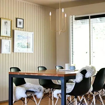 Elegant 3-Light Farmhouse Chandelier in Gold Finish