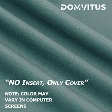 DOMVITUS 20x20 Pillow Covers Set of 2 Velvet Throw Pillow Covers Decorative Pillows for Bed Square C...