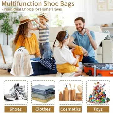 20 Pack Travel Shoe Bags - Waterproof & Easy Storage