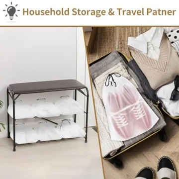 20 Pack Travel Shoe Bags - Waterproof & Easy Storage