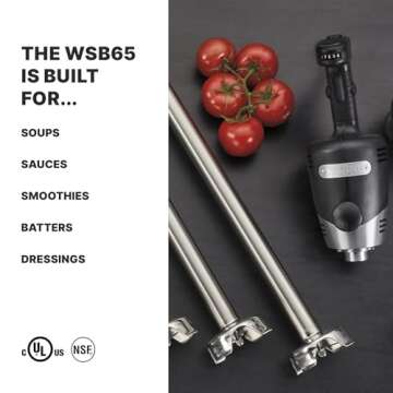 Waring Commercial Big Stix Heavy Duty Immersion Blender – 14 Inch, 700W, 50 Gal Setup