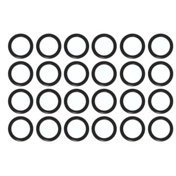 Power Pressure Washer O-Rings for 1/4" Quick Coupler, Compatible with High Temperature Viton FKM (24-Pack)
