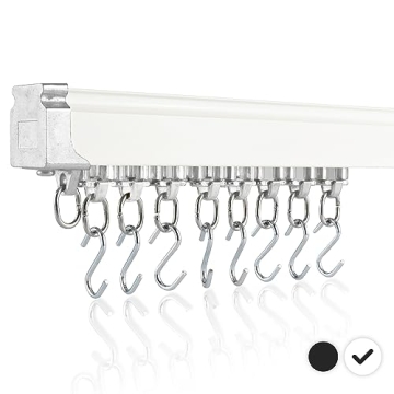 Jos-Haz Ceiling Curtain Track System - Customizable Length & Modern Design