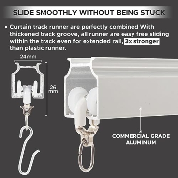 Jos-Haz Ceiling Curtain Track - Versatile and Elegant