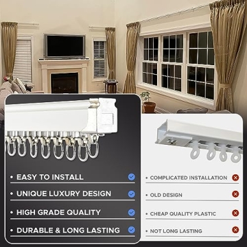 Jos-Haz Ceiling Curtain Track - Versatile and Elegant