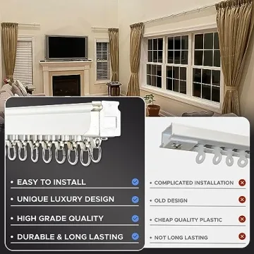 Jos-Haz Ceiling Curtain Track - Versatile and Elegant