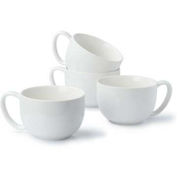 Sweese 22oz Large Coffee Mugs Set of 4