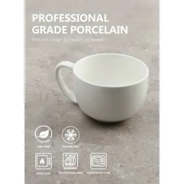 Sweese 22oz Large Coffee Mugs Set of 4