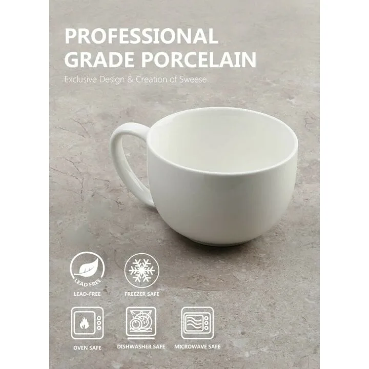 Sweese 22oz Large Coffee Mugs Set of 4