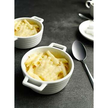 Sweese Porcelain Ramekins - Set of 4 Mini Casserole Dishes