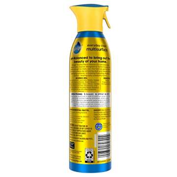 Pledge Everyday Clean Multi Surface Cleaner Spray, pH Balanced to Clean 101 Surfaces, Rainshower Scent, 9.7 oz (Pack of 3)