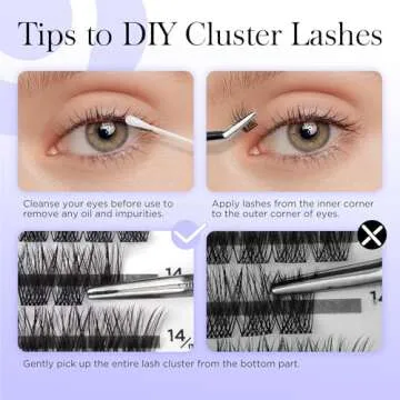 BEYELIAN Lash Clusters, 168 Pcs Individual Cluster Lashes, 10-16mm C Curl DIY Eyelash Extension Super Thin Band Resuable Soft Glue Bonded Lash Extensions (Style3 0.07 Mix Black Band)