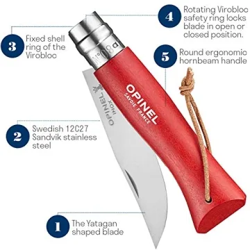 Opinel Colorama No. 8 Folding Pocket Knife - Stylish & Durable