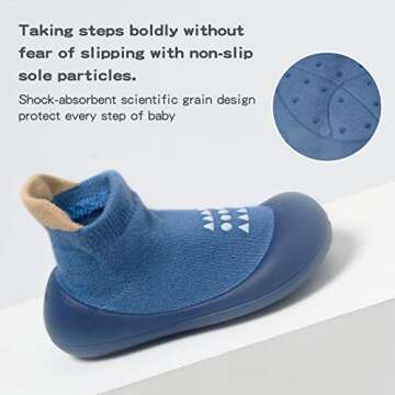 Bearbay Baby Sock Shoes - Non-Slip Breathable Slippers for Infants and Toddlers