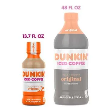 Dunkin Donuts Iced Coffee, Original Flavor - Pack of 12