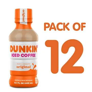 Dunkin Donuts Iced Coffee, Original Flavor - Pack of 12