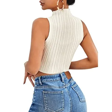 SweatyRocks Women's Stylish Halter Twist Front Crop Top