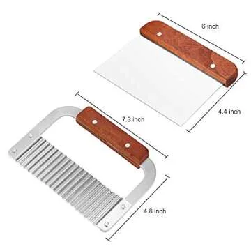 ESA Supplies Soap Cutters for Soap Making Loaf Slicer, Soap Molds for Soap Making Large Size, Soap Making Kit for Adults with Straight and Wavy Cutter