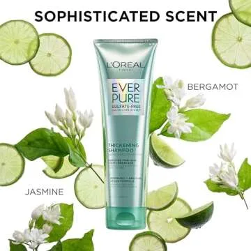 L’Oréal Paris Thickening Sulfate Free Conditioner, Thickens + Strengthens Thin, Fragile Hair, Hair Care with Rosemary Leaf, EverPure, 8.5 Fl Oz (Packaging May Vary)