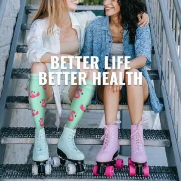 fenglaoda Compression Socks for Women Men 3 Pairs Graduated Compression Support Circulation Socks for Nurses