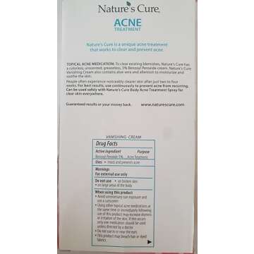 Nature's Cure 2 Part Acne Treatment for Females 60 tablets 1 oz Cream (Pack of 2)