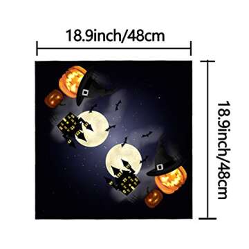 URATOT 6 Pack Halloween Dog Bandanas Costumes Dog Bandanas Washable Pet Neckerchief Dog Bibs for Halloween Party