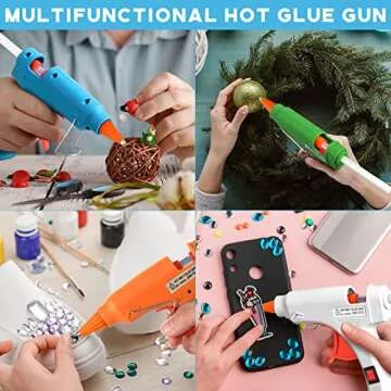 Zhengmy Mini Glue Guns Set | 6 Colors for DIY Crafts