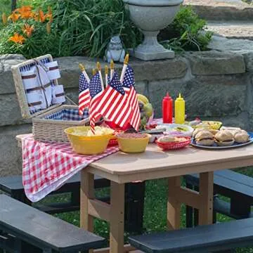 24-Pc American Stick Flags for July 4th Decoration