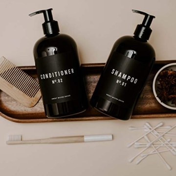 Amber Refillable Soap Dispensers for Farmhouse Decor