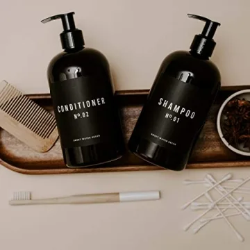 Amber Refillable Soap Dispensers for Farmhouse Decor