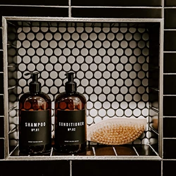 Amber Refillable Soap Dispensers for Farmhouse Decor