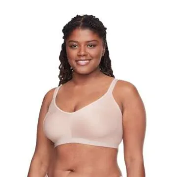 Warner's Women's X-Large Easy Does It Underarm-Smoothing with Seamless Stretch Wireless Lightly Line...