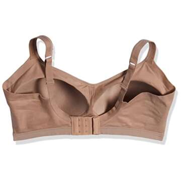 Warner's Women's X-Large Easy Does It Underarm-Smoothing with Seamless Stretch Wireless Lightly Lined Comfort Bra Rm3911a, Toasted Almond, XL