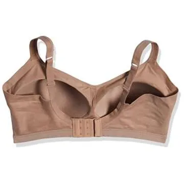 Warner's Women's X-Large Easy Does It Underarm-Smoothing with Seamless Stretch Wireless Lightly Lined Comfort Bra Rm3911a, Toasted Almond, XL