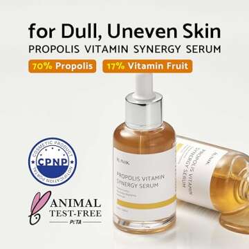 IUNIK Propolis 70% Vitamins 17% Synergy Serum - Centella Asiatica Calming Soothing Deep Nourishing f...